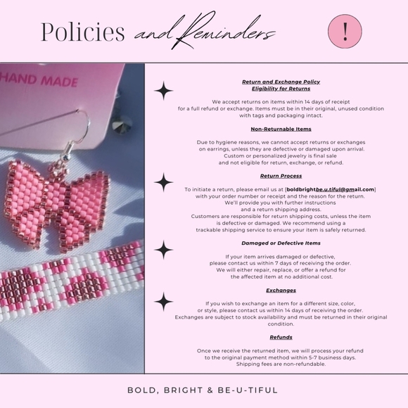 Handmade Black Cat Seed Bead Earrings - Picture 4 of 4